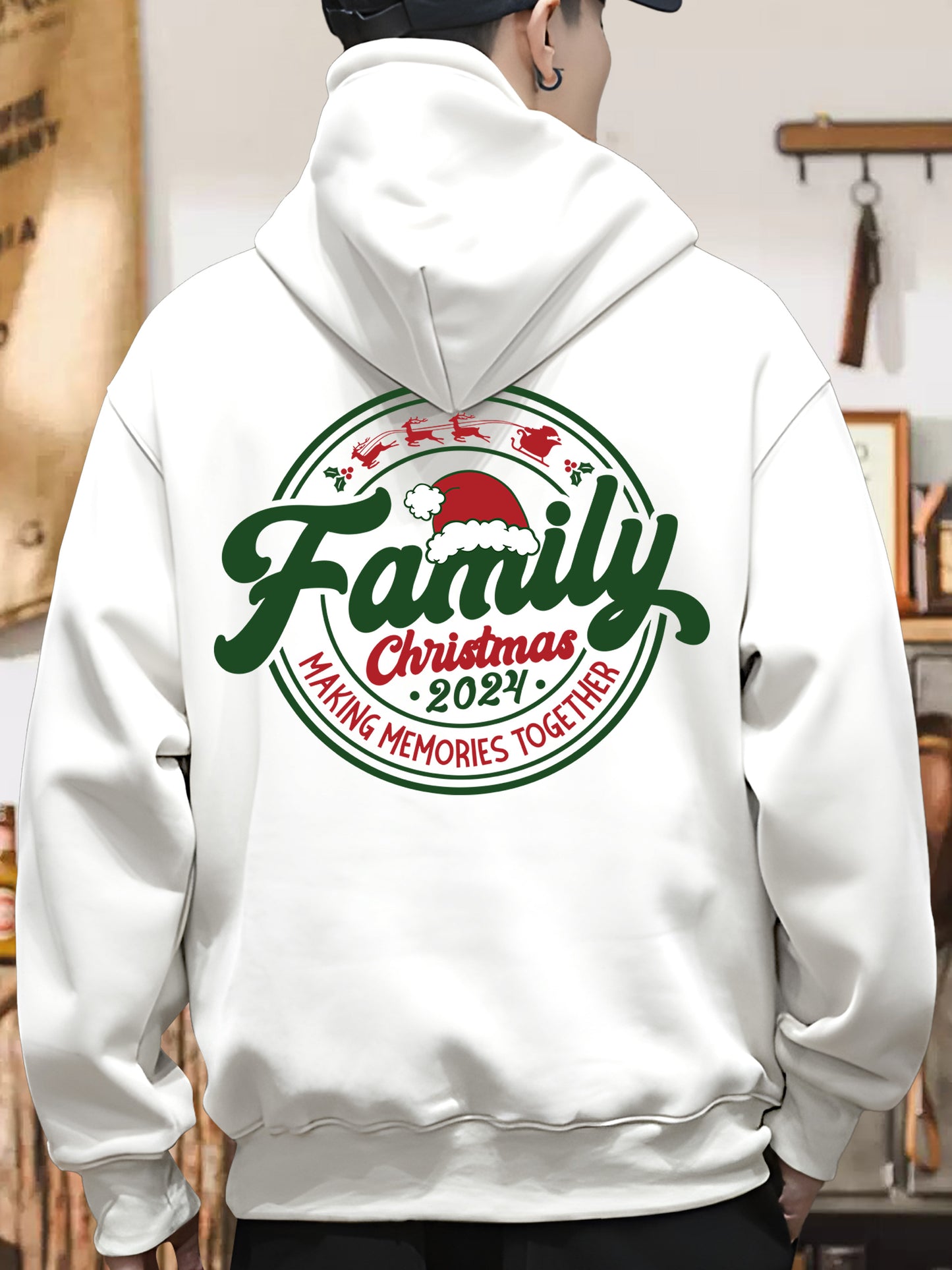 Family Christmas 2024 ，Making Memories Togethe Shirt - Relaxed Fit, Full Size