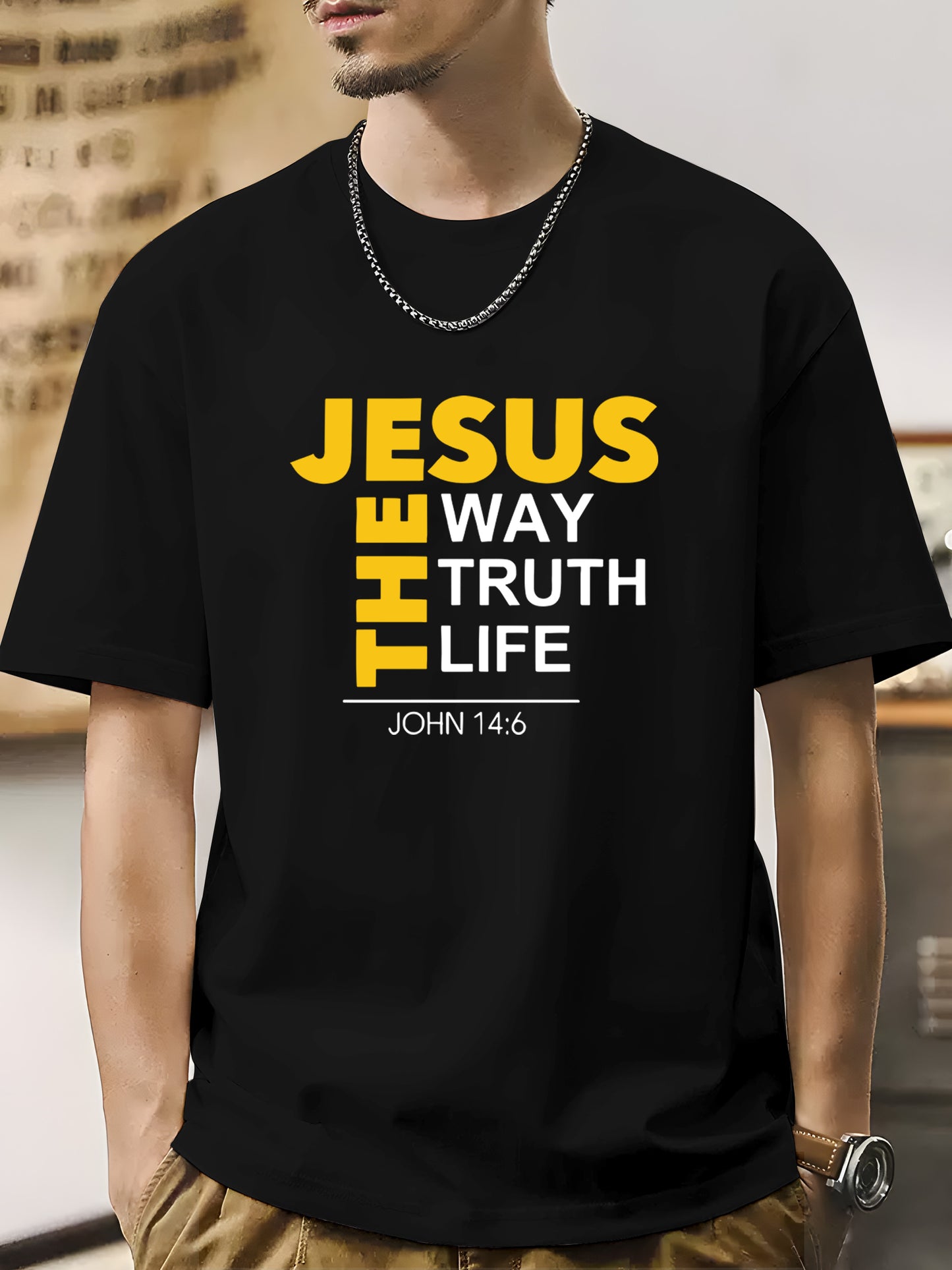 Jesus Graphic Shirt - Relaxed Fit, Full Size