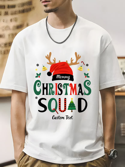 Personalized Christmas Squad  Shirt - Relaxed Fit, Full Size