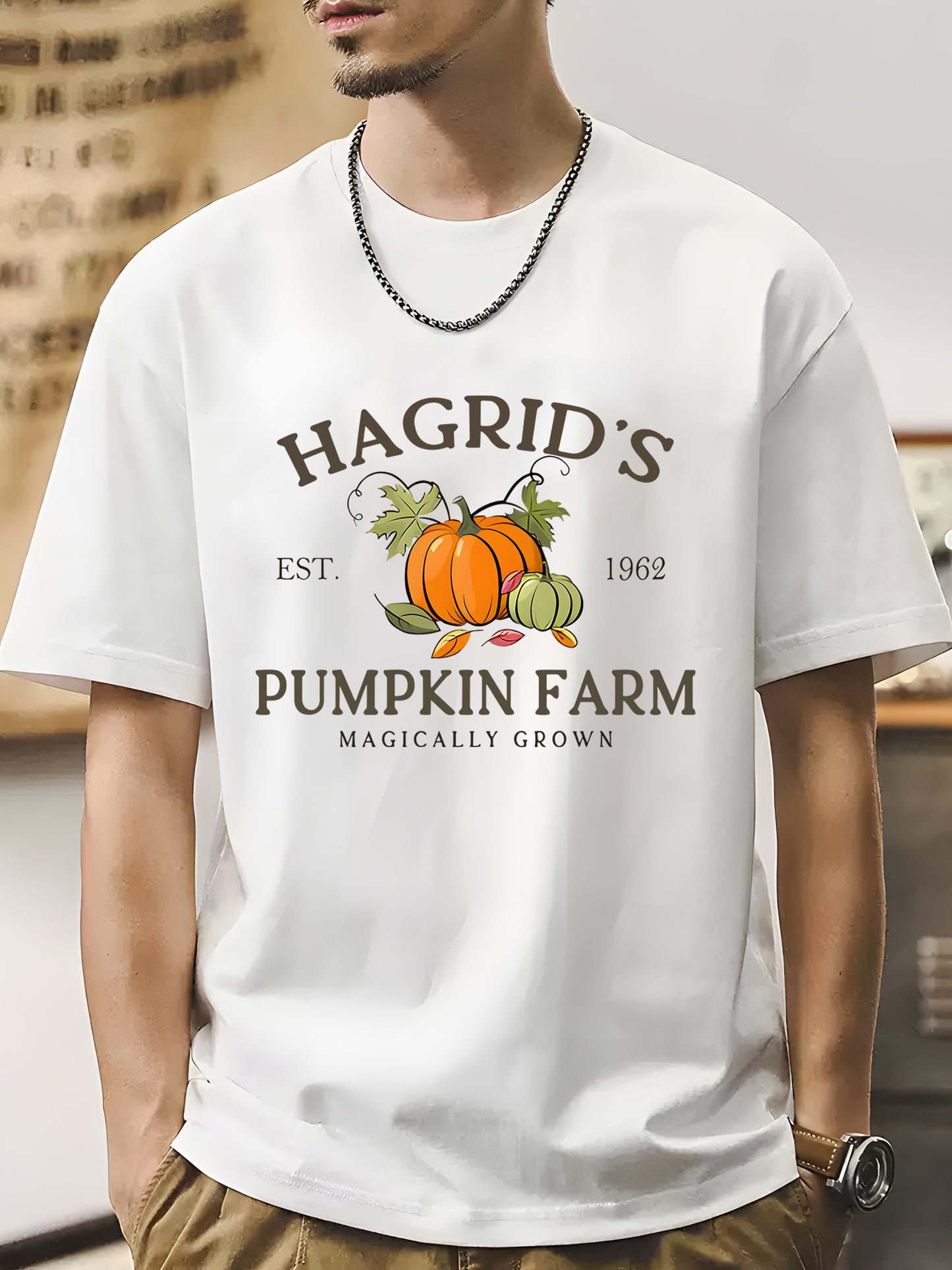 Hagrid's Pumpkin Patch Fall Shirt - Relaxed Fit, Full Size