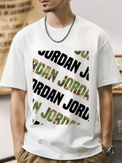 Stylish Diagonal Jordan Shirt - Relaxed Fit, Full Size