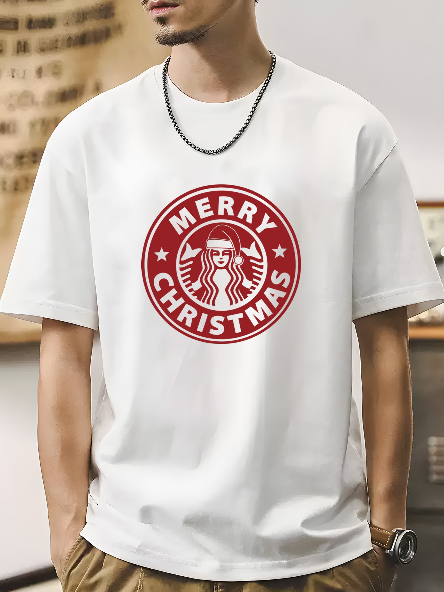 Merry Christmas Starbucks Shirt - Relaxed Fit, Full Size