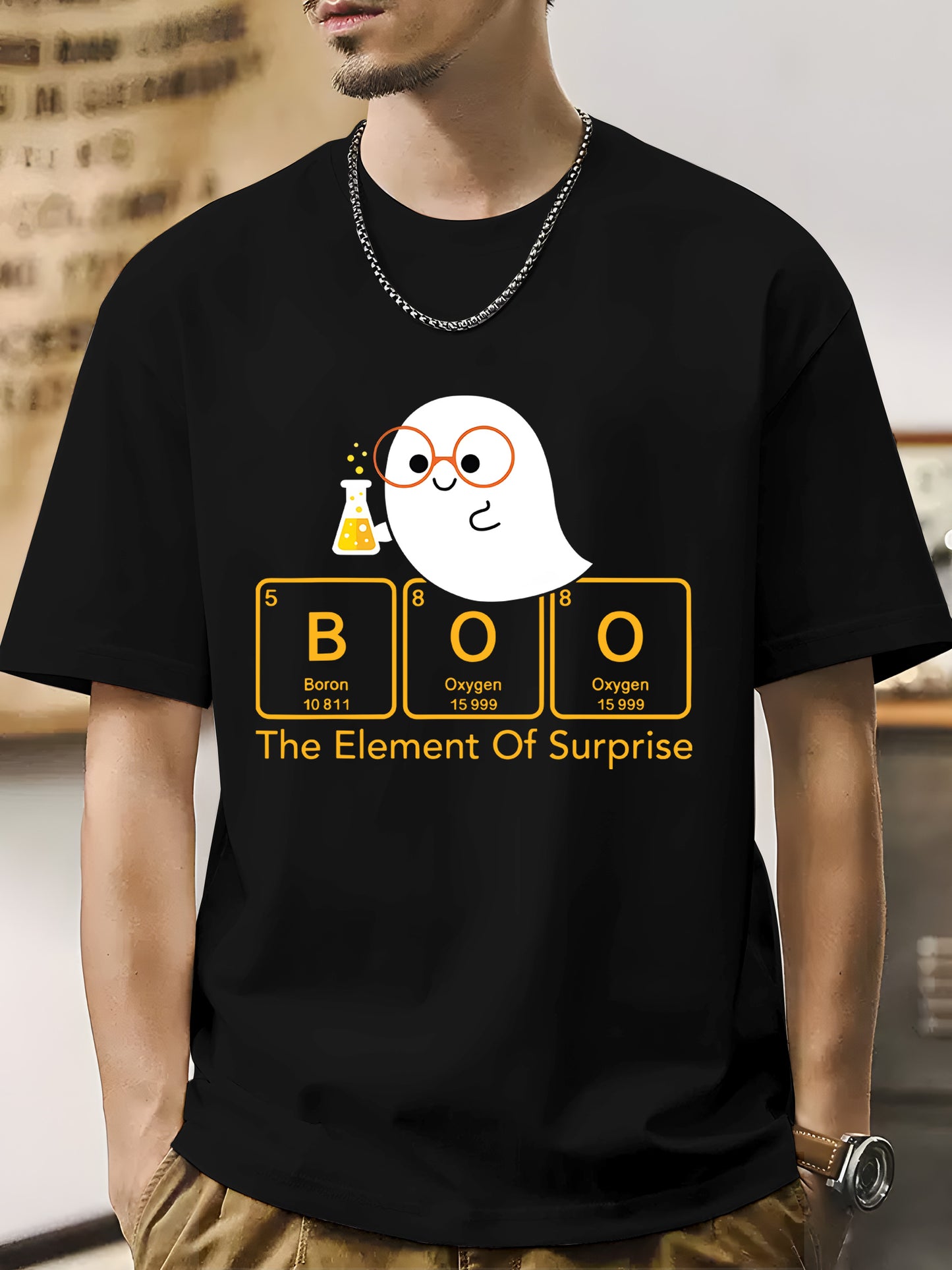 The Element Of Surprise Cute Chemist Halloween Shirt - Relaxed Fit, Full Size