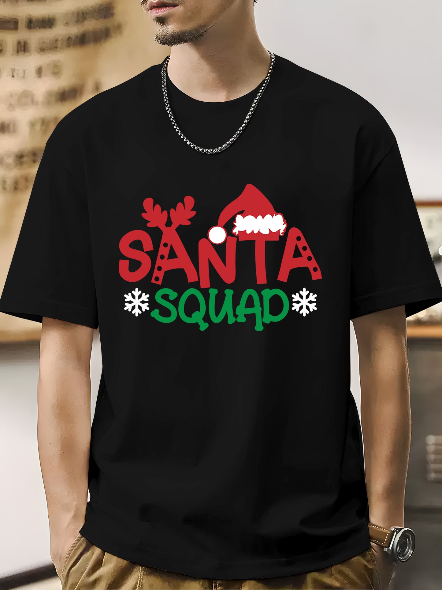 Santa Squad Rudolph Shirt - Relaxed Fit, Full Size