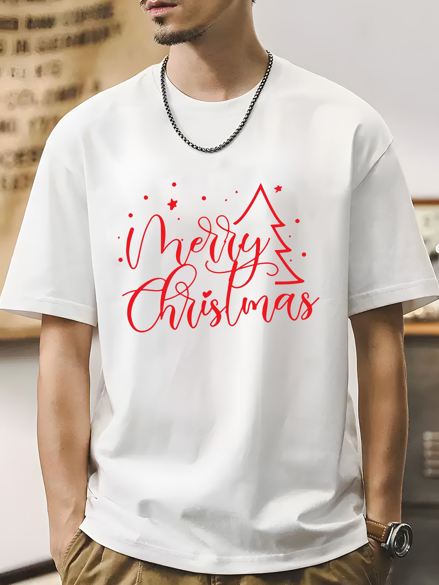 Merry Christmas Trees Shirt - Relaxed Fit, Full Size