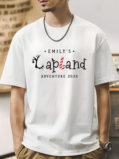 Personalised Lapland Family Holiday Christmas Shirt - Relaxed Fit, Full Size