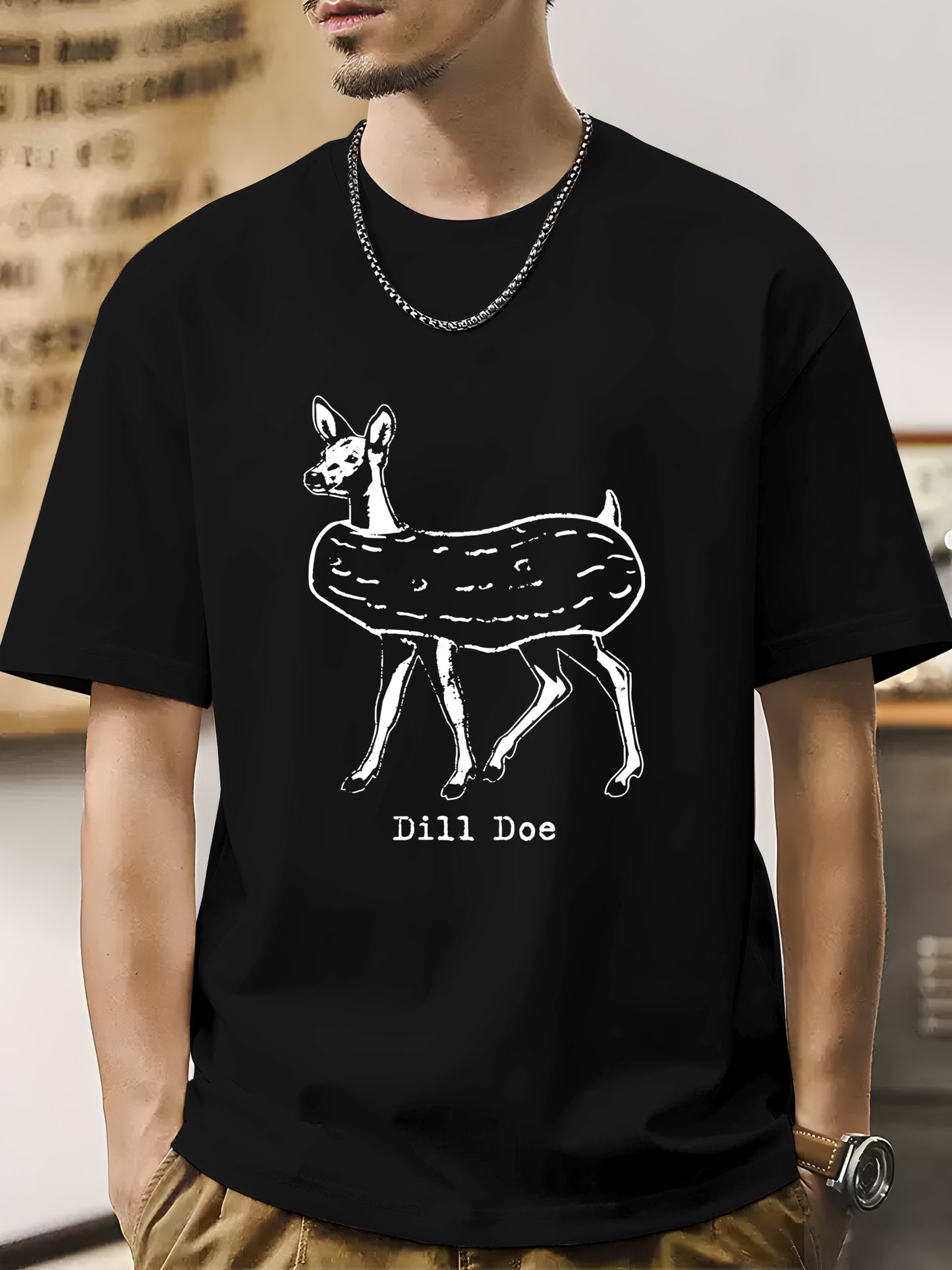 Trendy Deer Shirt - Relaxed Fit, Full Size