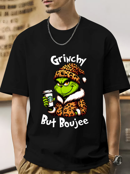 Grinchy but Boujee Christmas Shirt - Relaxed Fit, Full Size