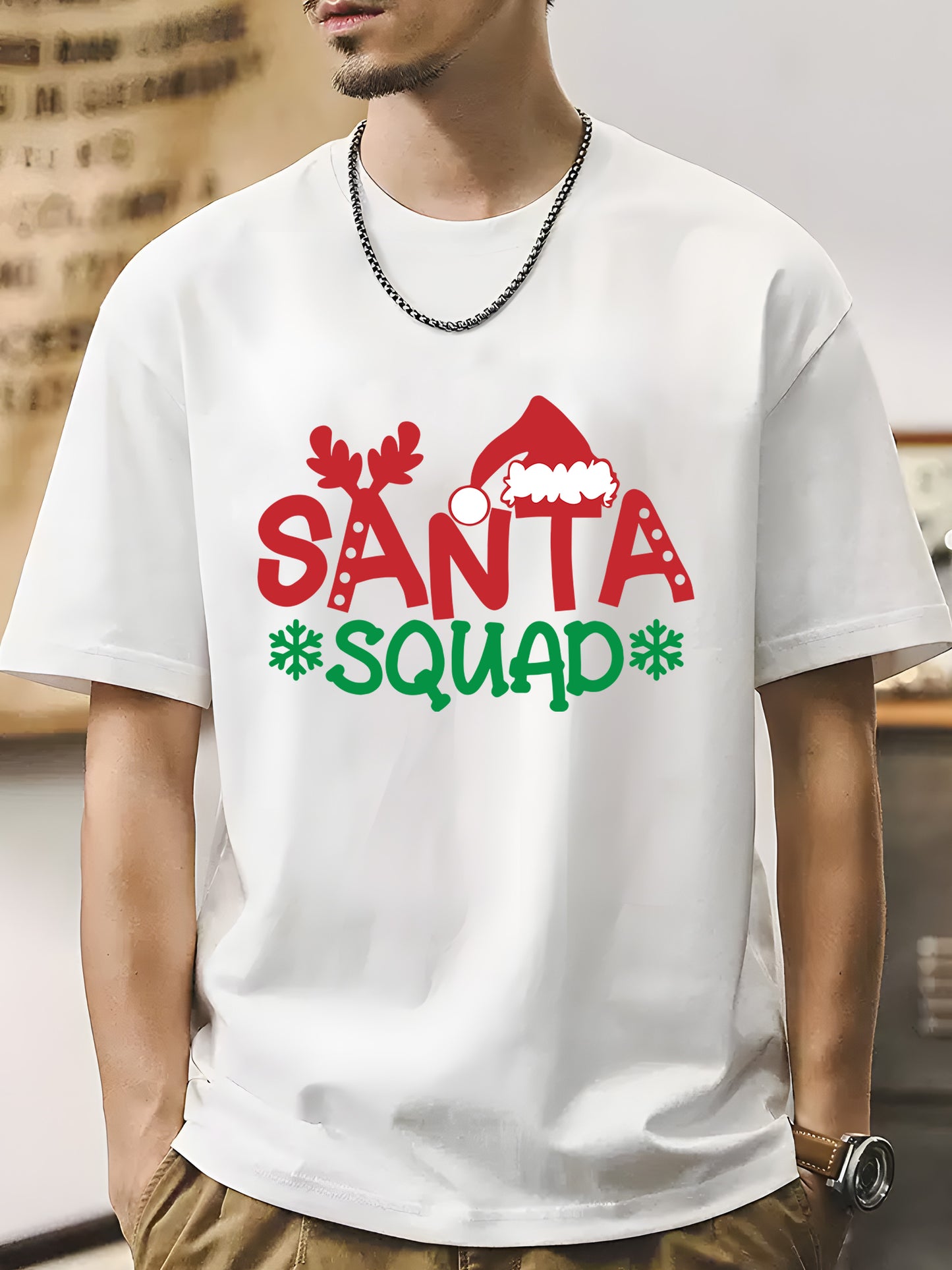 Santa Squad Rudolph Shirt - Relaxed Fit, Full Size