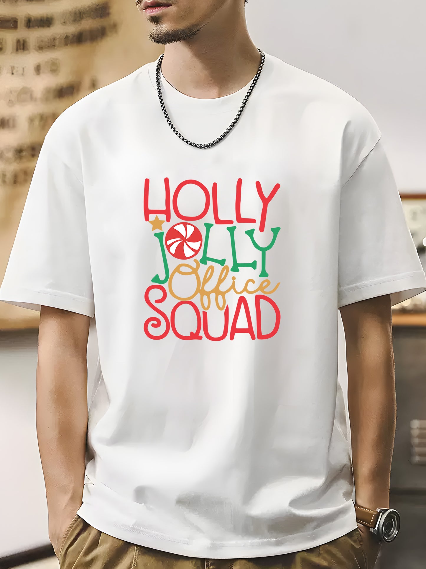 Holly Jolly Office Squad Shirt - Relaxed Fit, Full Size