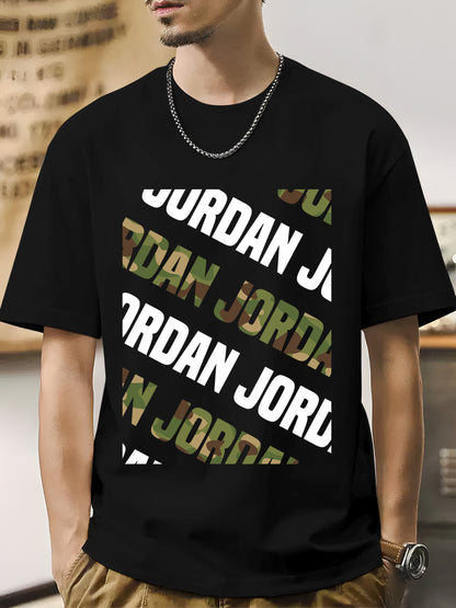 Stylish Diagonal Jordan Shirt - Relaxed Fit, Full Size