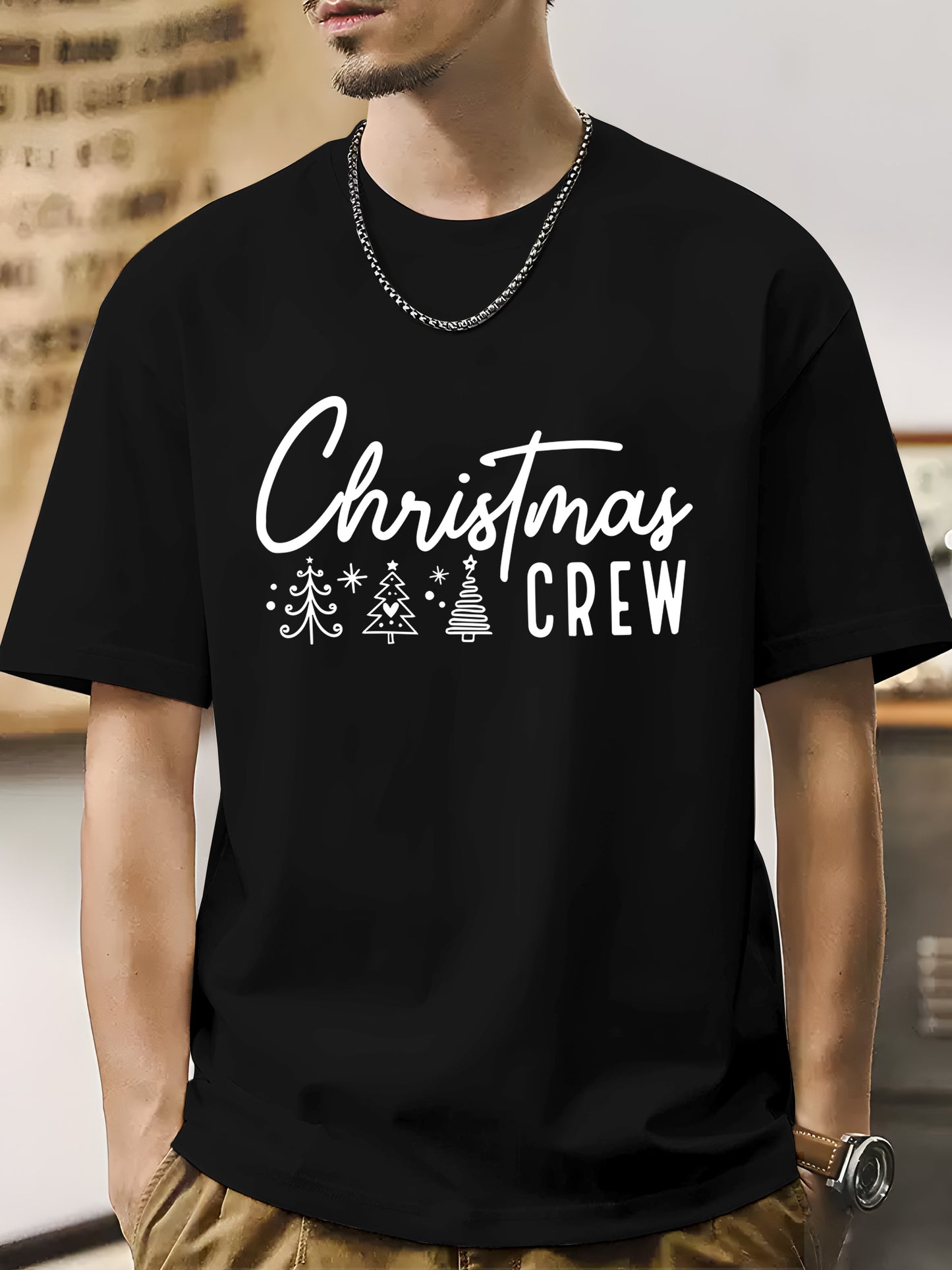 Christmas Crew Shirt - Relaxed Fit, Full Size