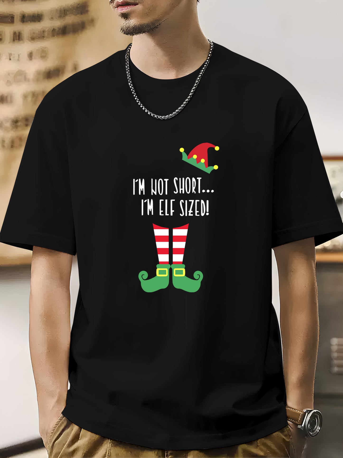 I'm Not Short I'm ELF SIZED Xmas Shirt - Relaxed Fit, Full Size