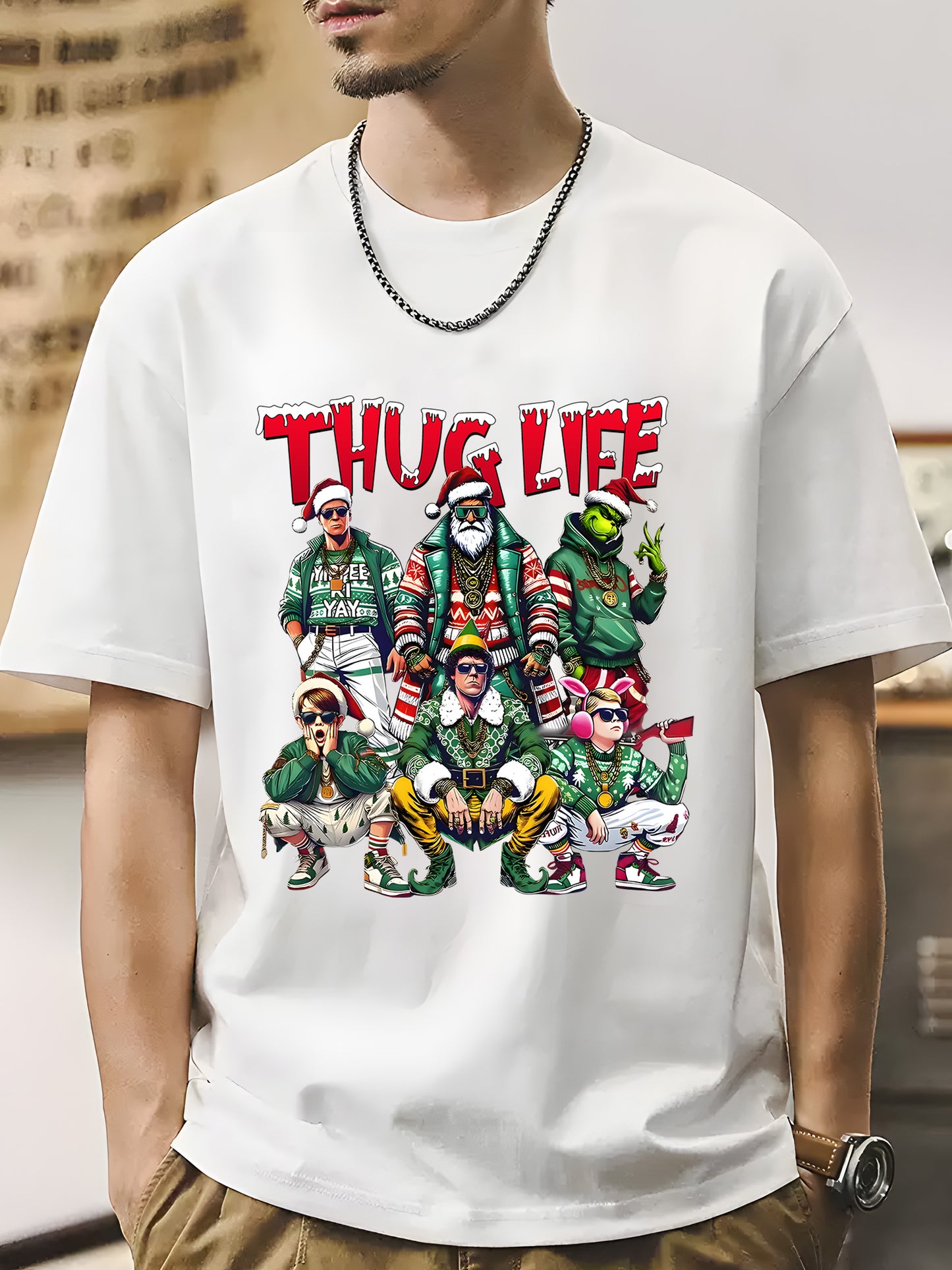 THUGLIFE Christmas Shirt - Relaxed Fit, Full Size