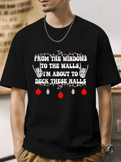 From The Windows To The Walls I'm About To Deck These Halls Shirt - Relaxed Fit, Full Size（复制）