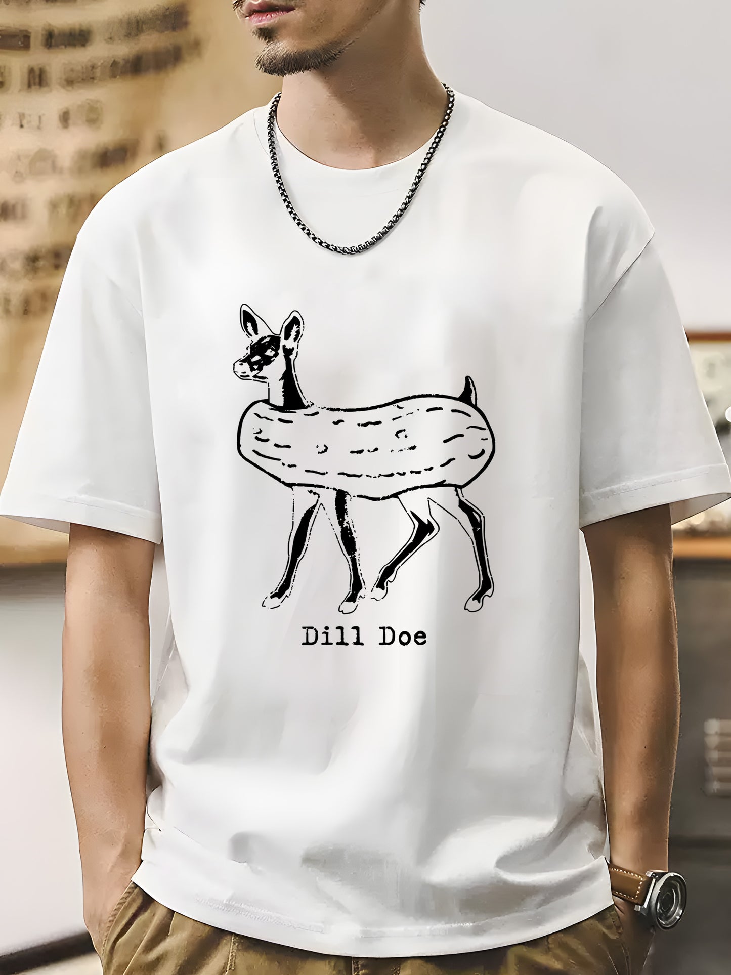 Trendy Deer Shirt - Relaxed Fit, Full Size