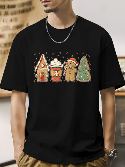 Gingerbread Christmas Coffee Shirt - Relaxed Fit, Full Size