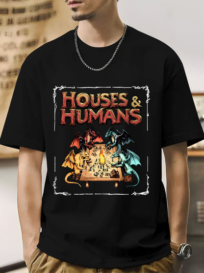 Houses and Humans D&D Shirt - Relaxed Fit, Full Size（复制）