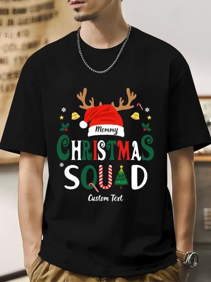 Personalized Christmas Squad  Shirt - Relaxed Fit, Full Size