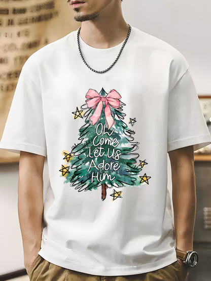 Cute Christmas Tree Shirt, Graphic Shirt Retro Adult Shirt Vintage Shirt - Relaxed Fit, Full Size