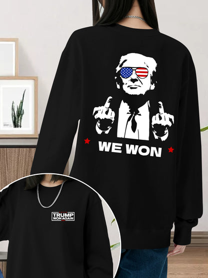 Trump Won Again 2024 Unisex Shirt - Relaxed Fit, Full Size