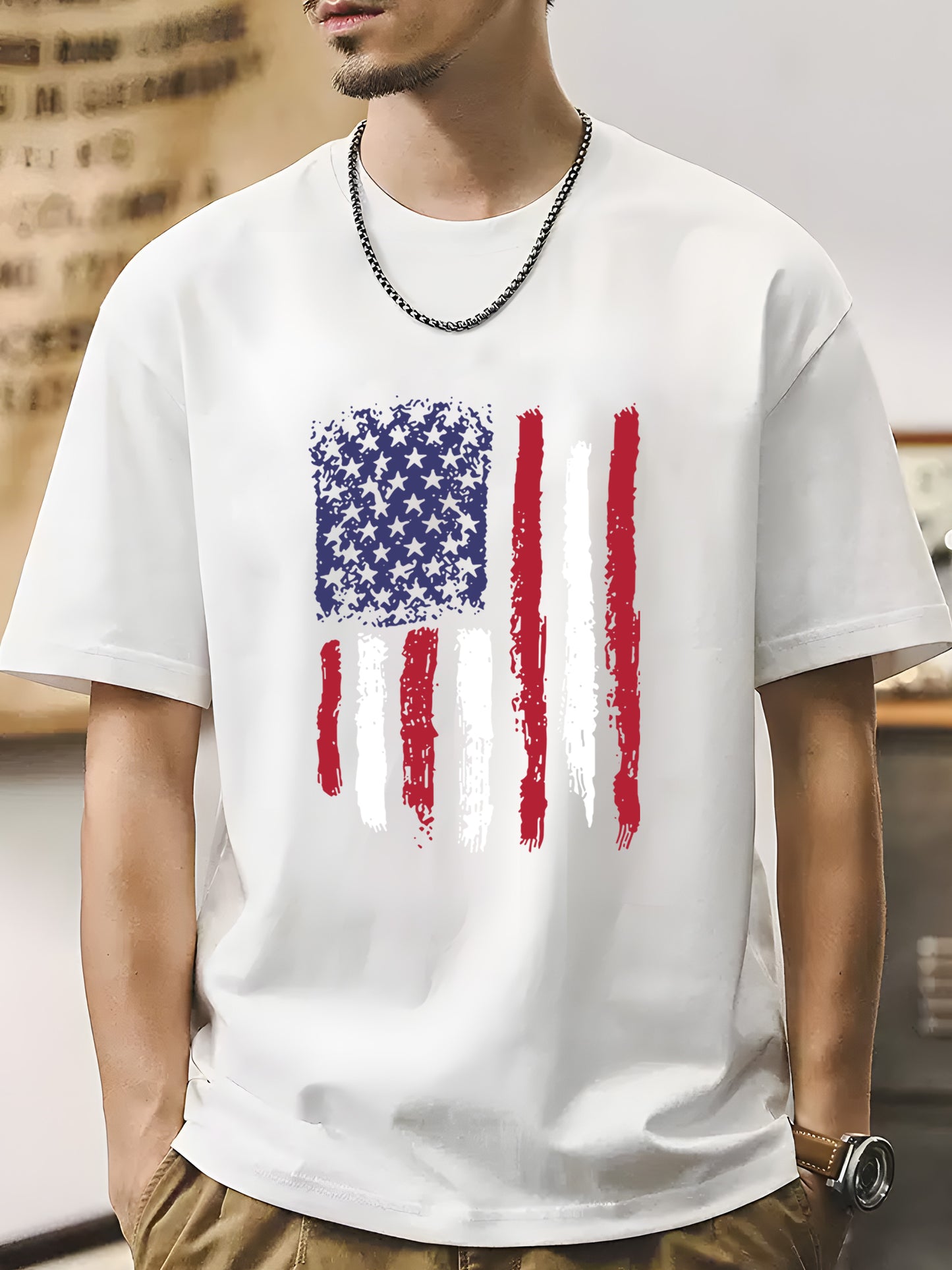 US Flag Shirt - Relaxed Fit, Full Size