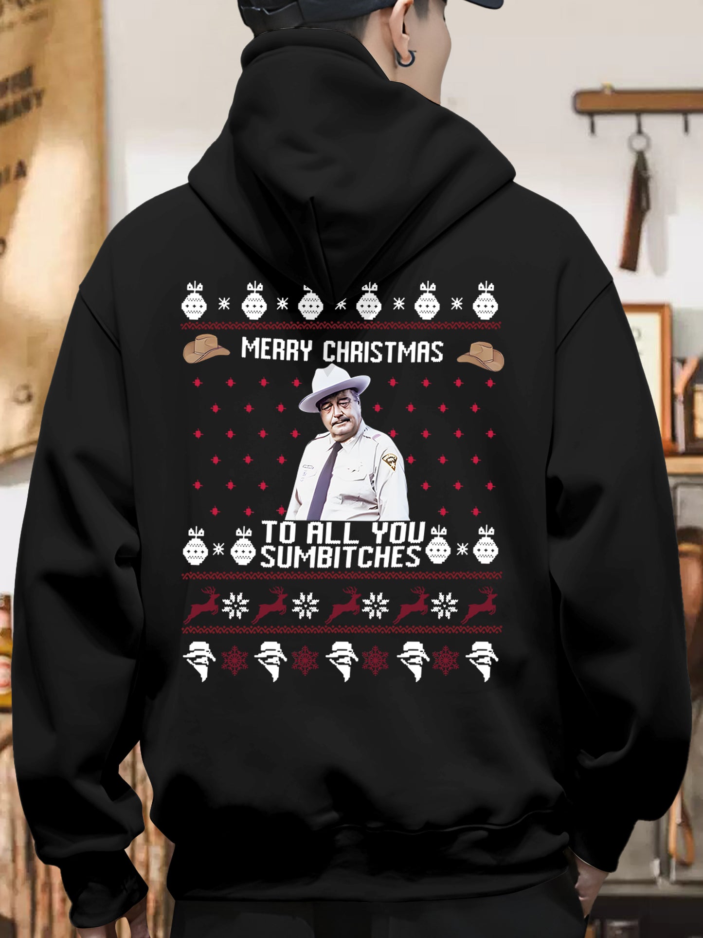 Merry Christmas To All You Sumbitches Shirt - Relaxed Fit, Full Size