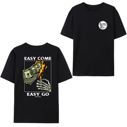 Easy Come Easy Go Skeleton Shirt - Relaxed Fit, Full Size