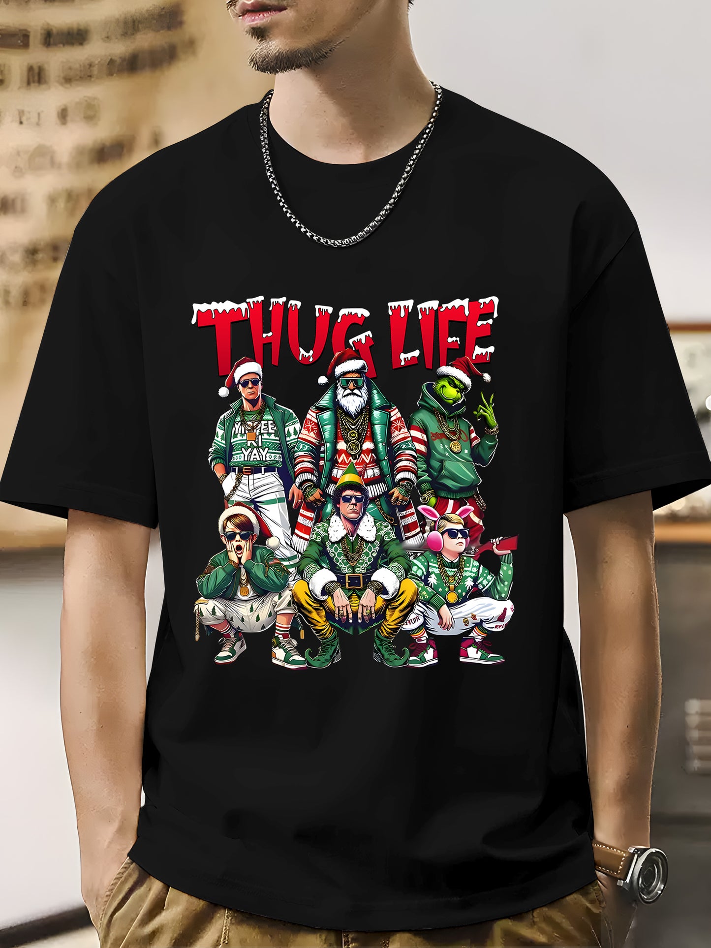 THUGLIFE Christmas Shirt - Relaxed Fit, Full Size