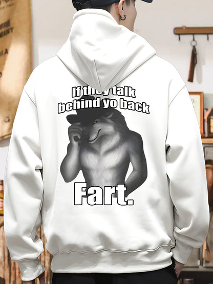 If They Talk Behind Yo Back Fart Funny Meme Shirt - Relaxed Fit, Full Size