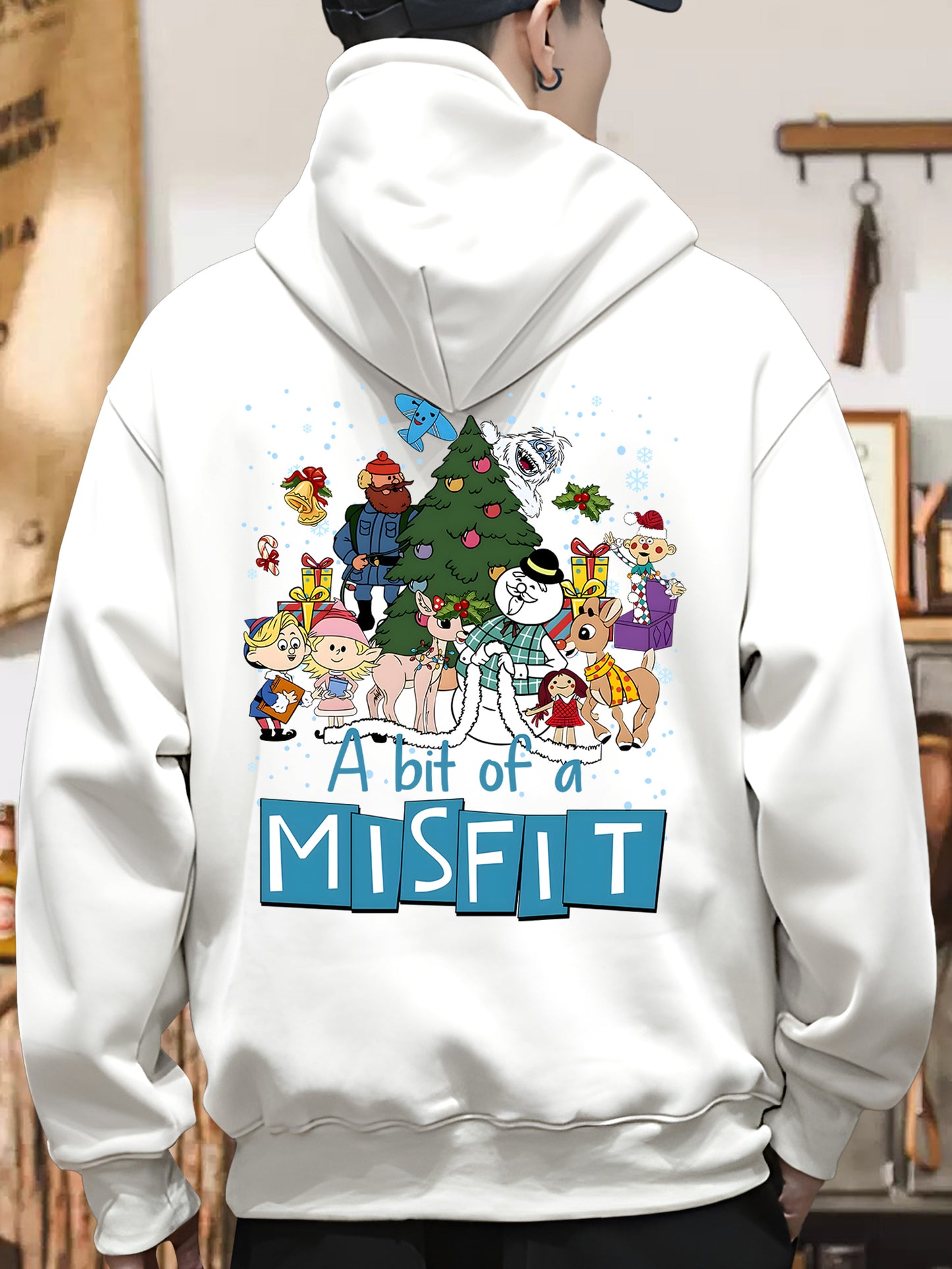 A Bit Of Misfit Rud0Iph The Red N0sed Reindeer Christmas Shirt - Relaxed Fit, Full Size