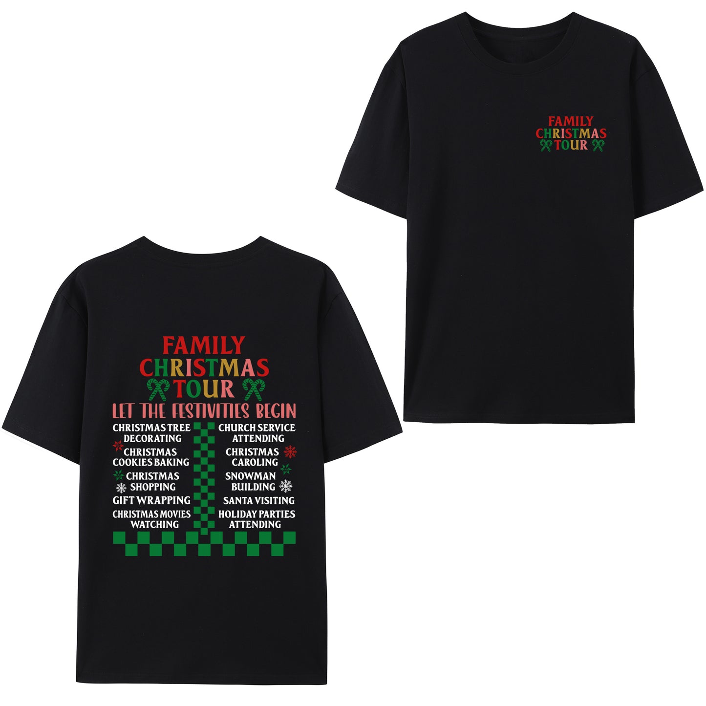 Family Christmas Tour Shirt - Relaxed Fit, Full Size