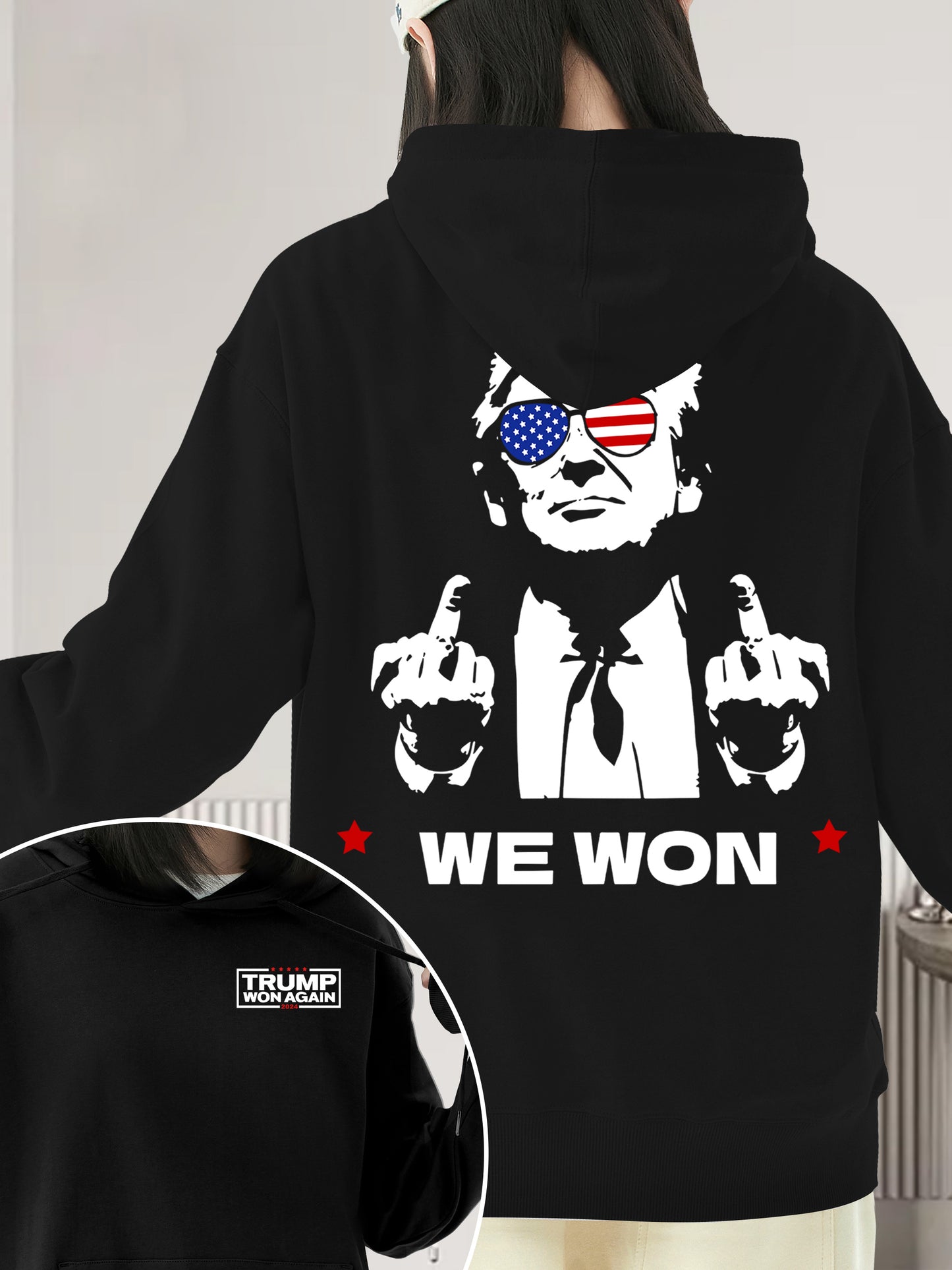 Trump Won Again 2024 Unisex Shirt - Relaxed Fit, Full Size