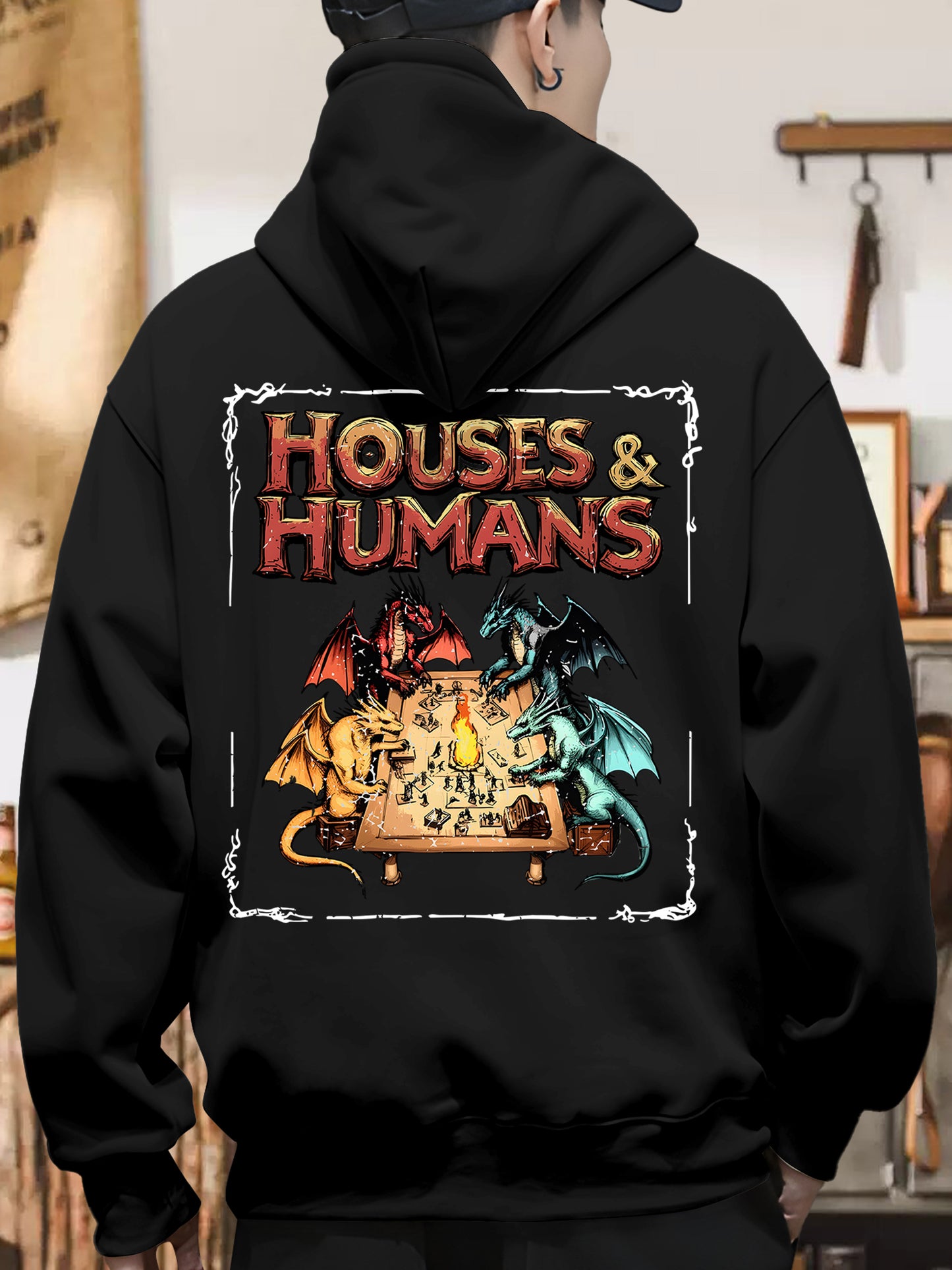 Houses and Humans D&D Shirt - Relaxed Fit, Full Size（复制）