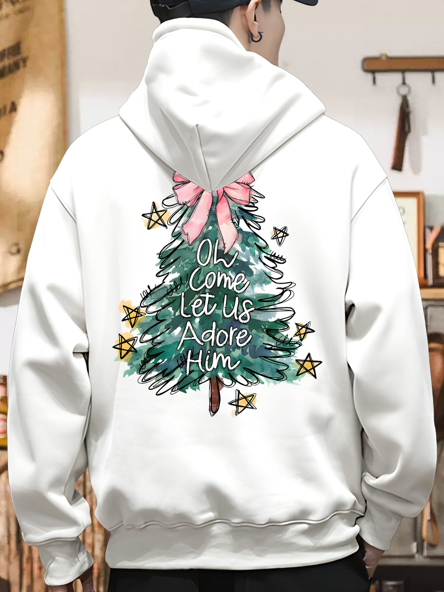 Cute Christmas Tree Shirt, Graphic Shirt Retro Adult Shirt Vintage Shirt - Relaxed Fit, Full Size