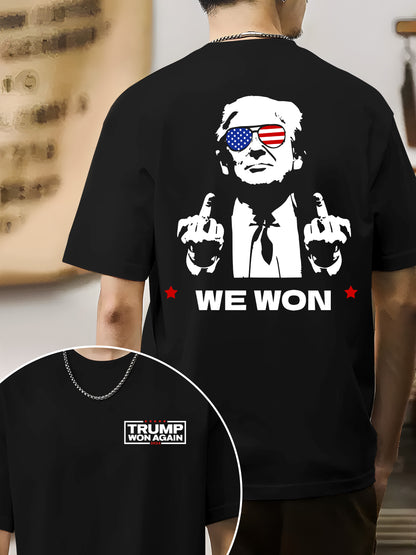 Trump Won Again 2024 Unisex Shirt - Relaxed Fit, Full Size