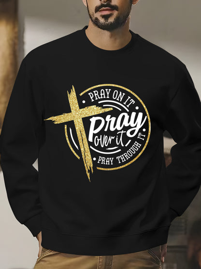 Pray with Cross Shirt - Relaxed Fit, Full Size