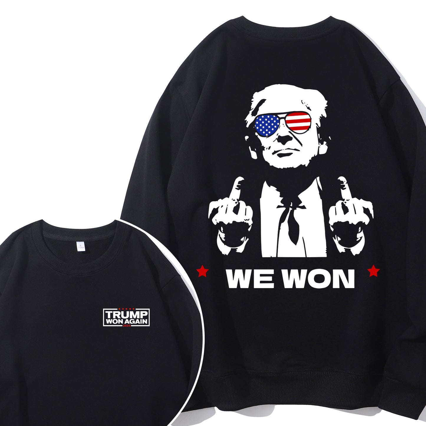 Trump Won Again 2024 Unisex Shirt - Relaxed Fit, Full Size