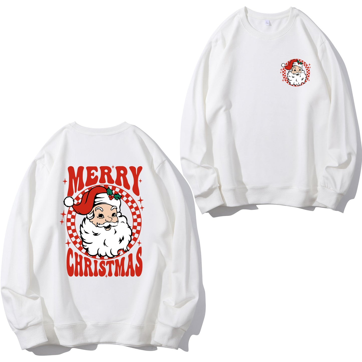 Vintage Santa Hoodie, Merry Christmas Shirt - Relaxed Fit, Full Size