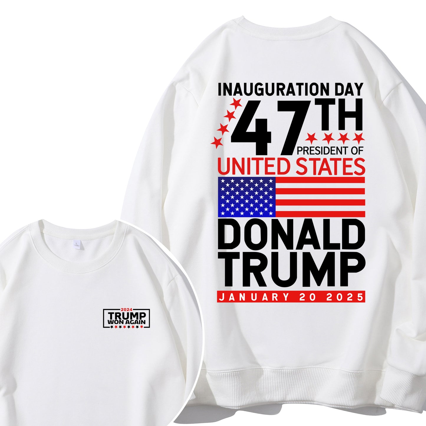 Trump Won 2024 Election Inauguration Shirt - Relaxed Fit, Full Size