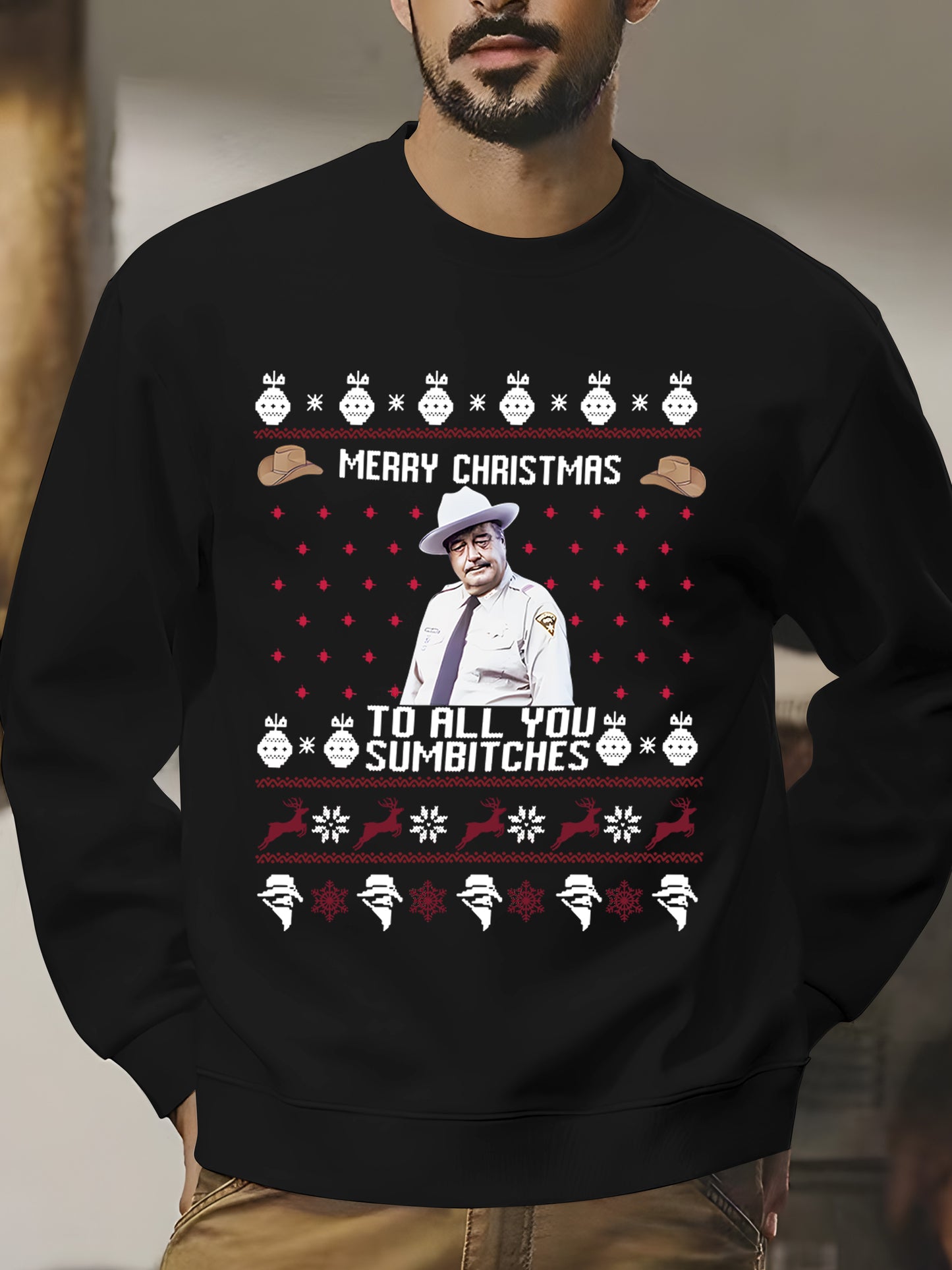 Merry Christmas To All You Sumbitches Shirt - Relaxed Fit, Full Size