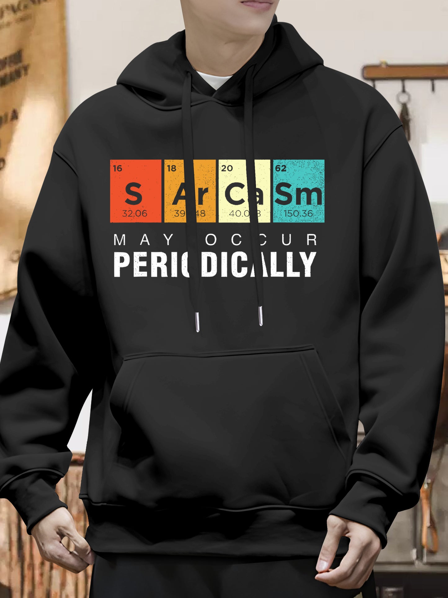 Chemistry Sarcasm May Occur Periodically Periodic Table Shirt - Relaxed Fit, Full Size