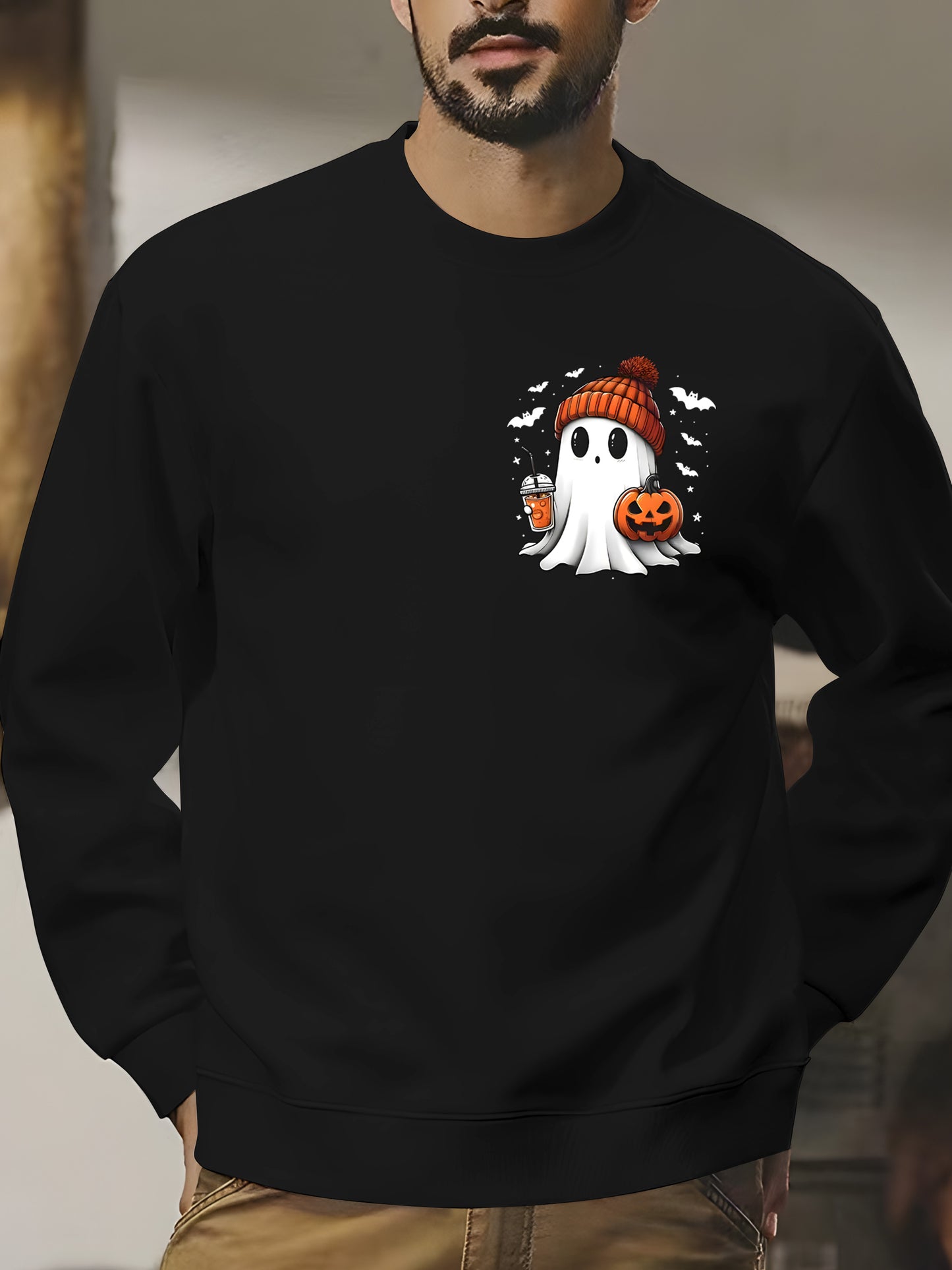 Little Ghost Ice Coffee Shirt - Relaxed Fit, Full Size