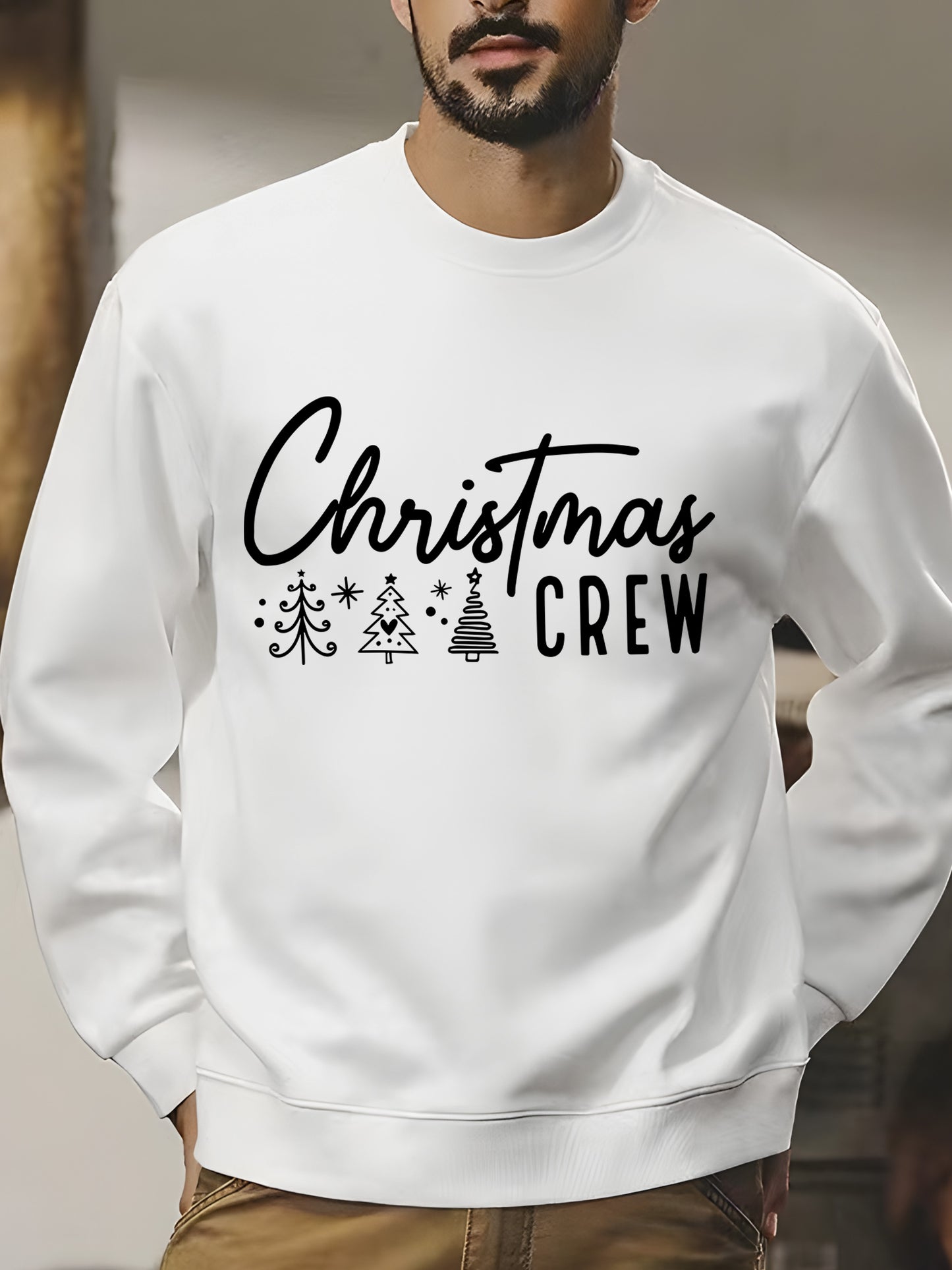 Christmas Crew Shirt - Relaxed Fit, Full Size