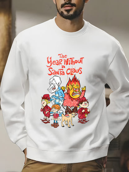 The Year Without Santa Snow Siser Heat Shirt - Relaxed Fit, Full Size