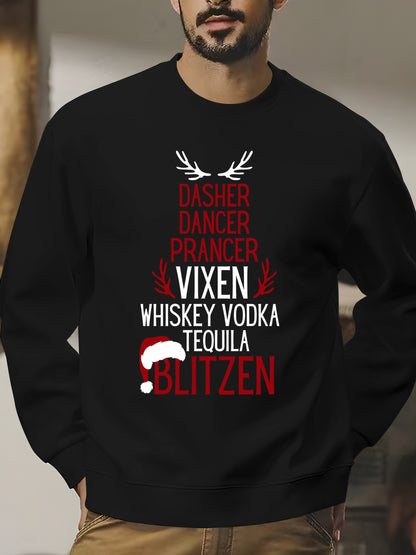 Dasher Dancer Prancer Vixen Moscato Vodka Tequila Blitzen Shirt - Relaxed Fit, Full Size（复制）