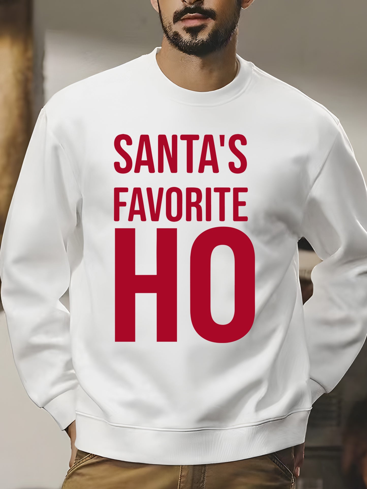 Red Santa's Favorite Ho Shirt - Relaxed Fit, Full Size