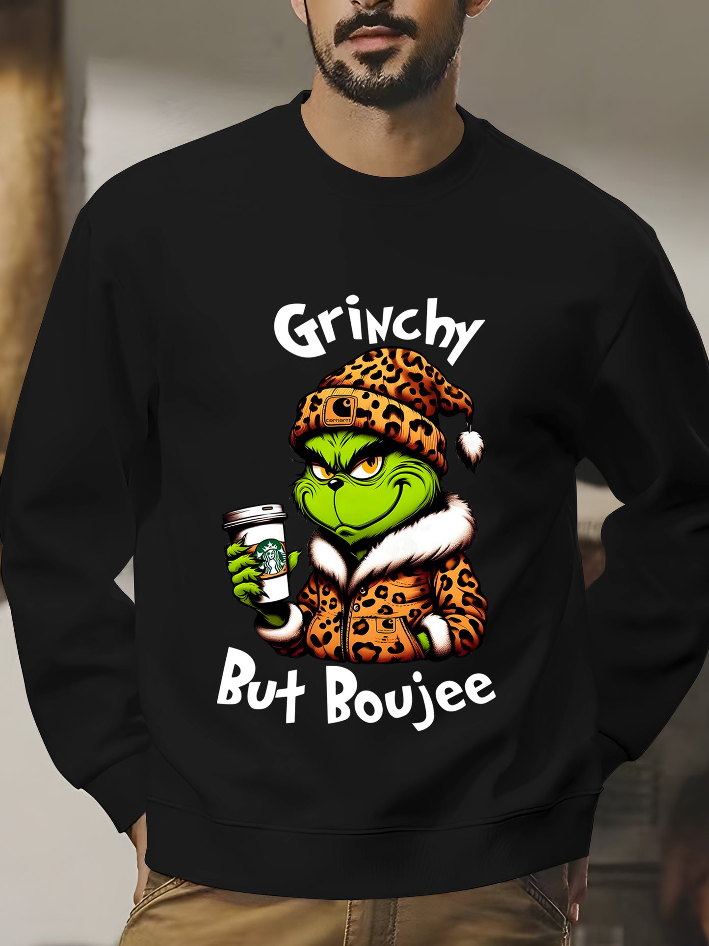 Grinchy but Boujee Christmas Shirt - Relaxed Fit, Full Size