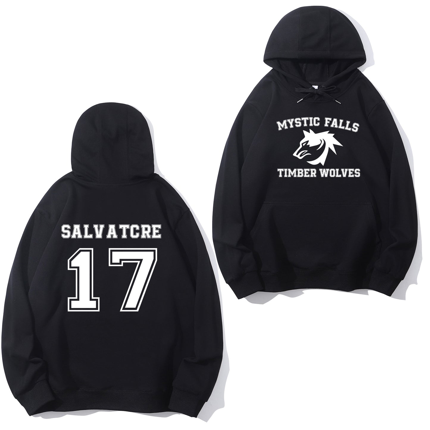 Mystic Falls Salvatore 17 Front And Back Shirt - Relaxed Fit, Full Size