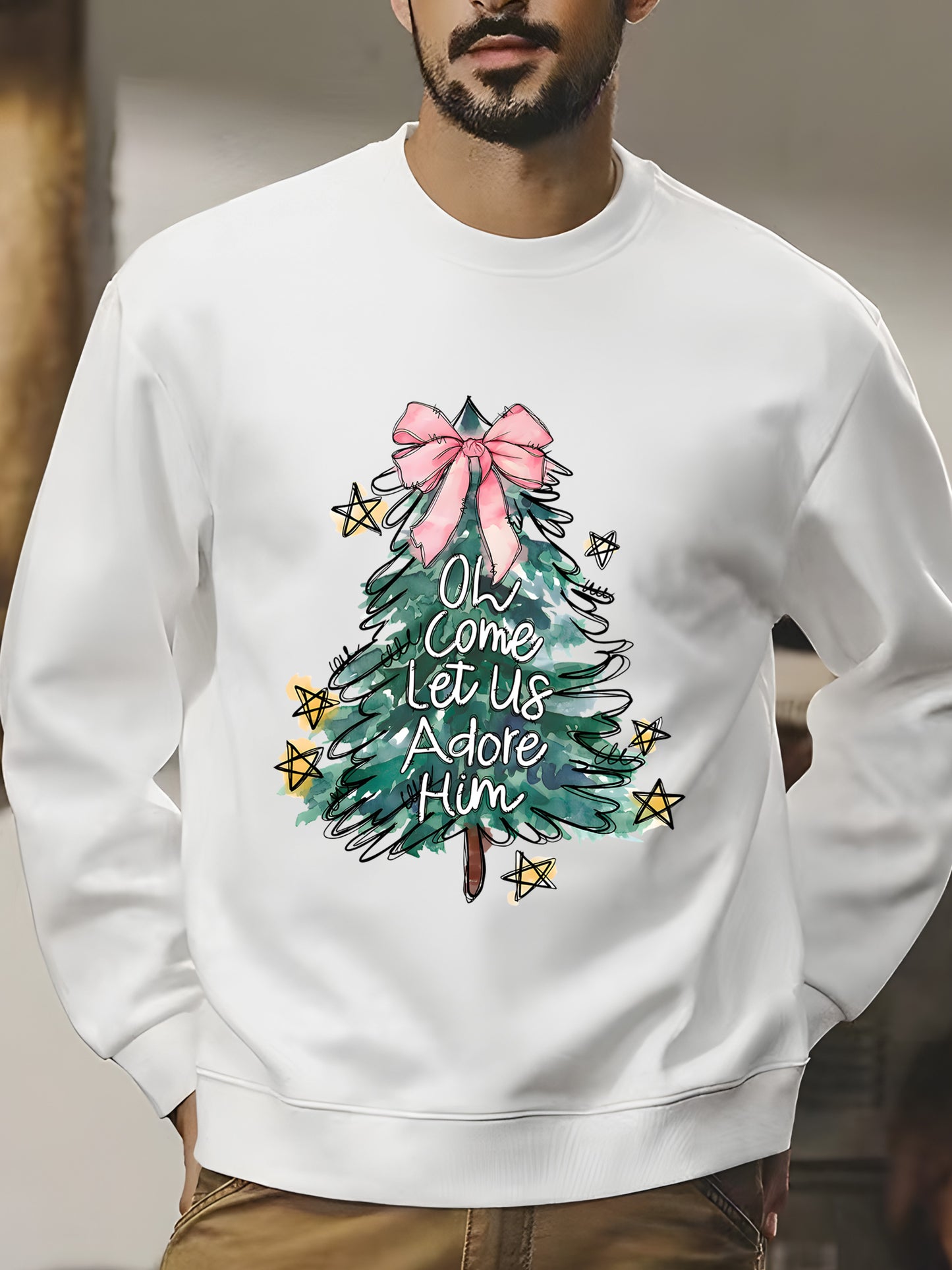 Cute Christmas Tree Shirt, Graphic Shirt Retro Adult Shirt Vintage Shirt - Relaxed Fit, Full Size